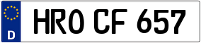 Trailer License Plate